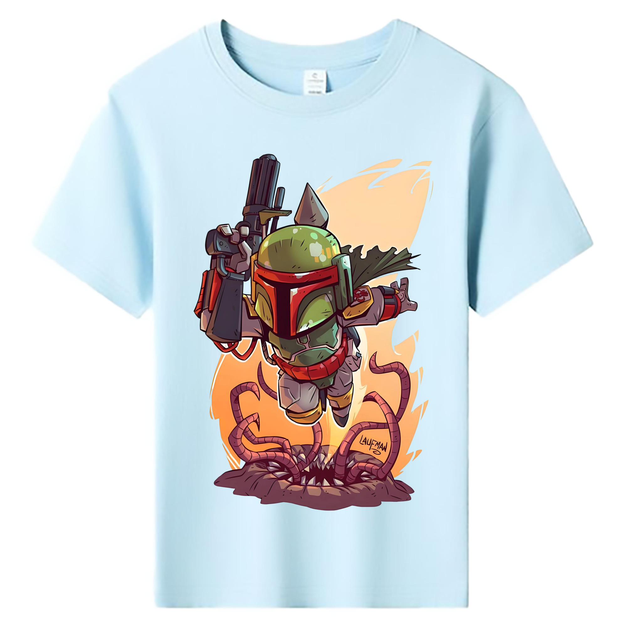 （画像用） スター・ウォーズ Star Wars 綿100％キッズTシャツ（フロントプリント）